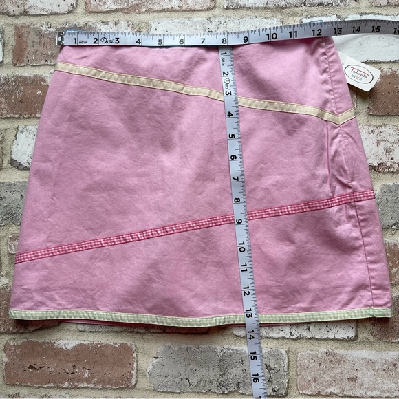 Talbots Kids Pink Skirt Skort 100% Cotton | Gingham Ribbon Design |Girls Size 10 - Picture 8 of 8